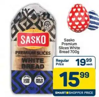 Pick n Pay Hypermarket Sasko Premium Slices White Bread 700g offer