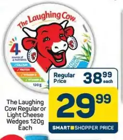 Pick n Pay Hypermarket The Laughing Cow Regular or Light Cheese Wedges 120g Each offer