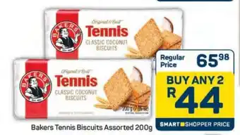 Pick n Pay Hypermarket Bakers Tennis Biscuits Assorted 200g offer
