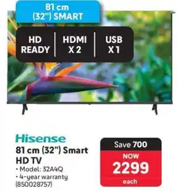 Makro Hisense 81 cm (32) Smart HD TV offer