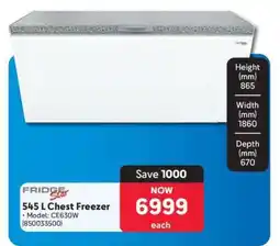 Makro 545 L Chest Freezer offer