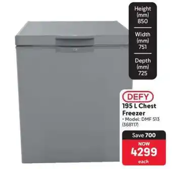 Makro DEFY 195 L Chest Freezer offer