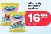 PEP Lekker candy Coated Jelly Eggs From-70g/125g Each offer