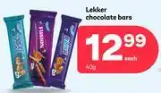 PEP Lekker Chocolates Bars-40g Each offer