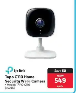 Makro Tapo C110 Home Security Wi-Fi Camera offer