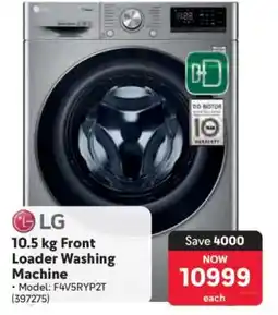 Makro LG 10.5 kg Front Loader Washing Machine offer