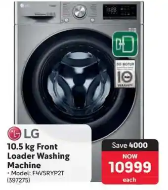 Makro LG 10.5 kg Front Loader Washing Machine offer