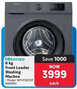 Makro Hisense 6 kg Front Loader Washing Machine offer