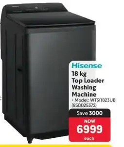 Makro Hisense 18 kg Top Loader Washing Machine offer