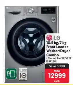 Makro LG 10.5 kg/7 kg Front Loader Washer/Dryer Combo offer