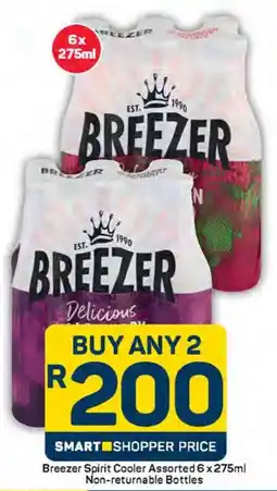 Pick n Pay Breezer Spirit Cooler Assorted Non-returnable Bottles offer