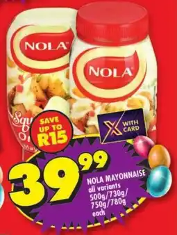 Shoprite Nola mayonnaise offer