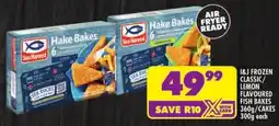 Shoprite I&J frozen classic/ lemon flavoured fish bakes/ cakes offer