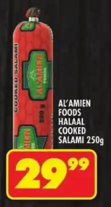 Shoprite Al'amien foods halaal cooked salami offer