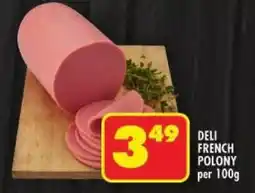 Shoprite Deli french polony offer