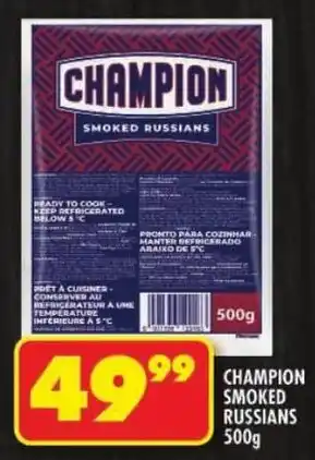Shoprite Champion smoked russians offer