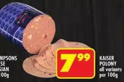 Shoprite Kaiser polony offer
