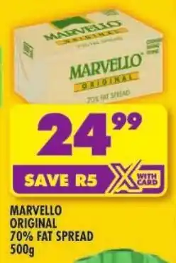 Shoprite Marvello original 70% fat spread offer