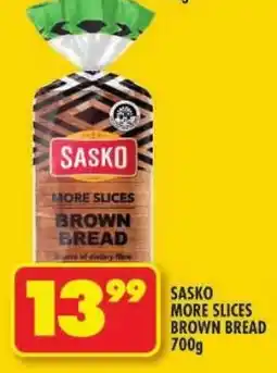 Shoprite Sasko more slices brown bread offer