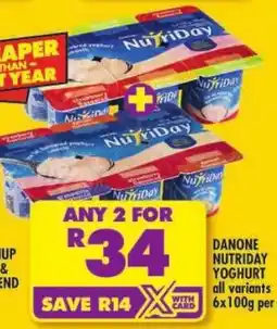 Shoprite Danone nutriday yoghurt offer