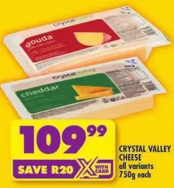 Shoprite Crystal valley cheese offer