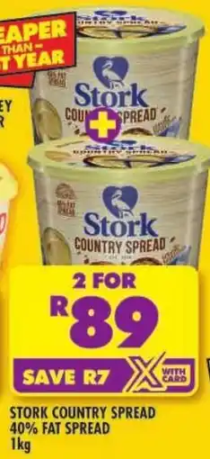 Shoprite Stork country spread 40% fat spread offer