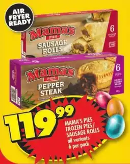 Shoprite Mama's pies frozen pies/ sausage rolls offer