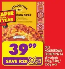 Shoprite Deli homegrown frozen pizza offer