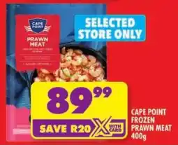 Shoprite Cape point frozen prawn meat offer