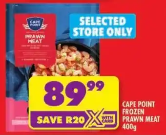 Shoprite Cape point frozen prawn meat offer