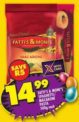 Shoprite Fatti's & moni's spaghetti/ macaroni pasta offer