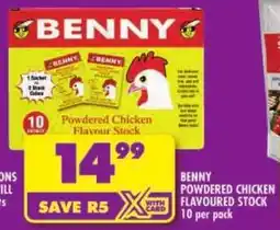 Shoprite Benny powdered chicken with flavoured stock offer