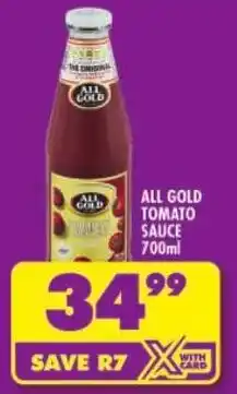 Shoprite All gold tomato sauce offer