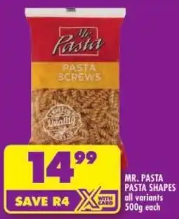 Shoprite Mr. pasta pasta shapes offer