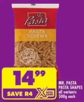 Shoprite Mr. pasta pasta shapes offer