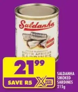 Shoprite Saldanha smoked sardines offer