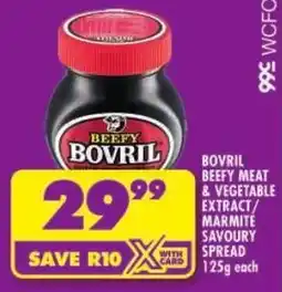 Shoprite Bovril beefy meat & vegetable extract/ marmite savoury spread offer