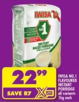 Shoprite Iwisa no. 1 flavoured instant porridge offer