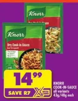 Shoprite Knorr cook-in-sauce offer