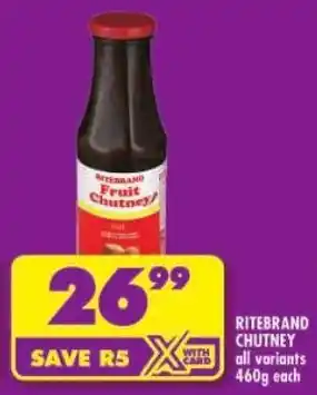 Shoprite Ritebrand Fruit Chutney offer