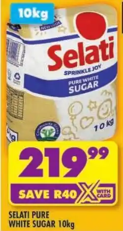 Shoprite Selati pure white sugar offer