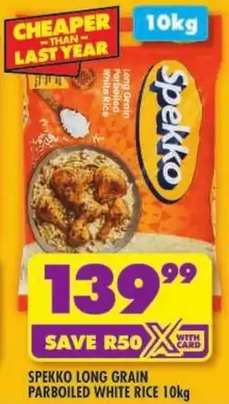 Shoprite Spekko long grain parboiled white rice offer