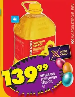 Shoprite Ritebrand Sunflower Seed Oil offer