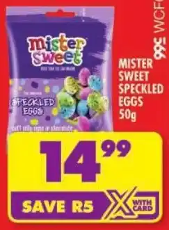 Shoprite Mister sweet speckled eggs offer