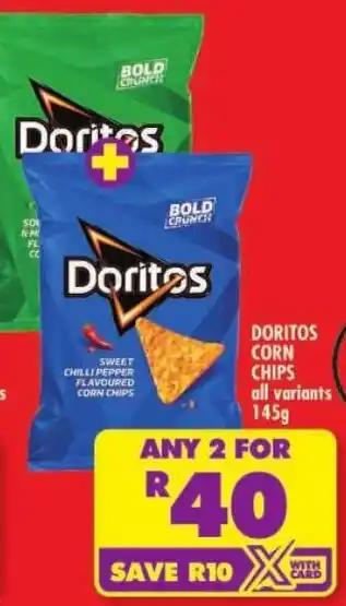 Shoprite Doritos corn chips offer