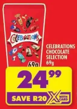 Shoprite Celebrations chocolate selection offer