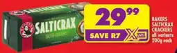 Shoprite Bakers salticrax crackers offer