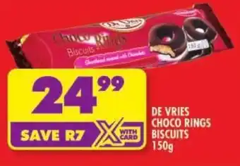 Shoprite De vries choco rings biscuits offer