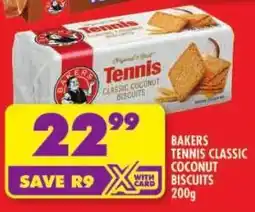 Shoprite Bakers tennis classic coconut biscuits offer