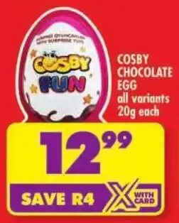 Shoprite Cosby chocolate egg offer